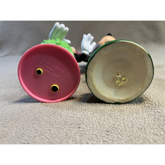 Vintage Disney Mickey and Minnie Mouse Hawaiian Hula Tropical Figurine Set - Picture 7 of 7